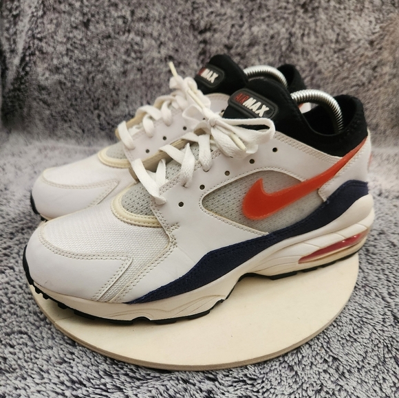 Nike Air‎ Max 93 OG Retro White Habanero Red Blue Mens Size 9 - Picture 4 of 9